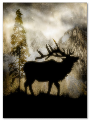 LightBoxJournal 'Mystic Elk' Canvas Art, 35" x 47"