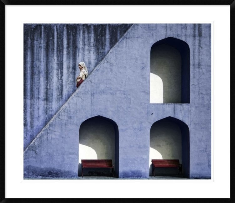"The Emptiness Of Waiting" Framed Digital Print by Piet Flour, 38"x32"