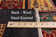 Persian Garden Design Black Hand Knotted Runner Rug 2' 6" X 6' 7" Q10681