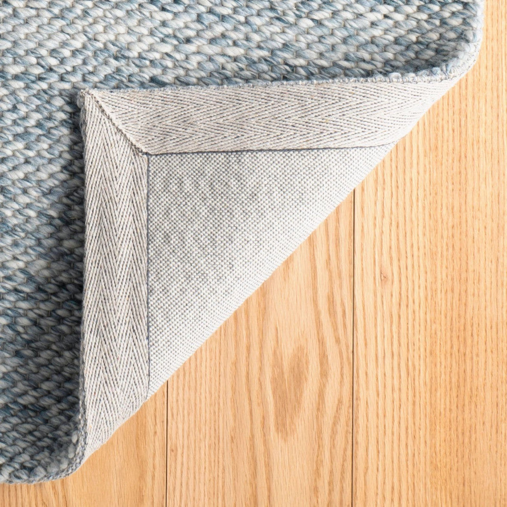 Dash & Albert Loggia Sky Handwoven Wool Rug, Blue, 8' x 10'
