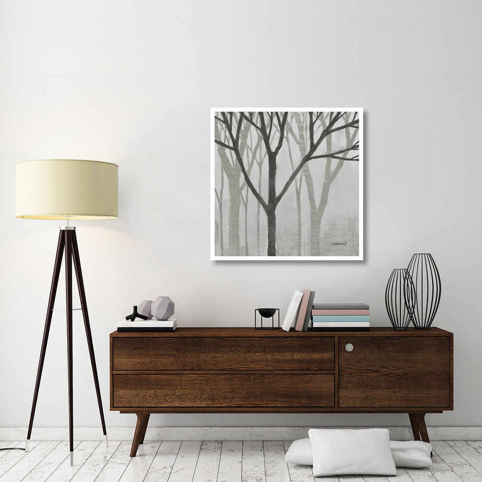 "Spring Trees Greystone II" Digital Paper Print by Kathrine Lovell, 38"x38"