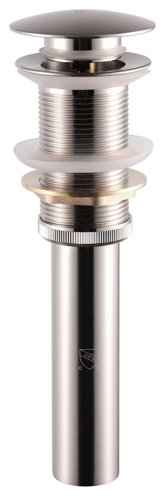 Pop-Up Drain Assembly Without Overflow, Brushed Nickel
