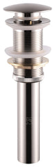 Pop-Up Drain Assembly Without Overflow, Brushed Nickel