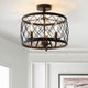 Eleanor 15" Metal LED Flush Mount Ceiling Light, Oil Rubbed Bronze