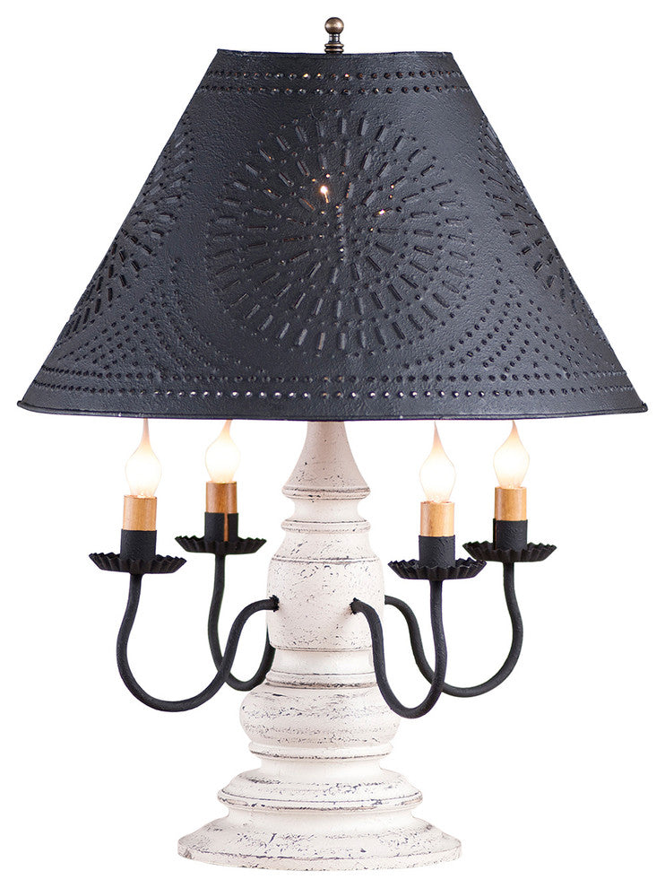 Harrison Lamp, Americana White With Shade