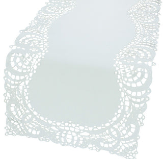Dainty Lace Table Runner 16"x34" , White
