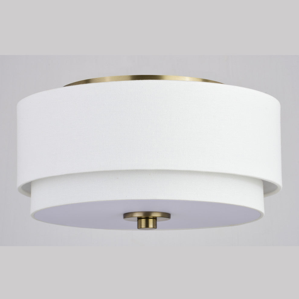 Burnaby 13" Flush Mount Matte Brass