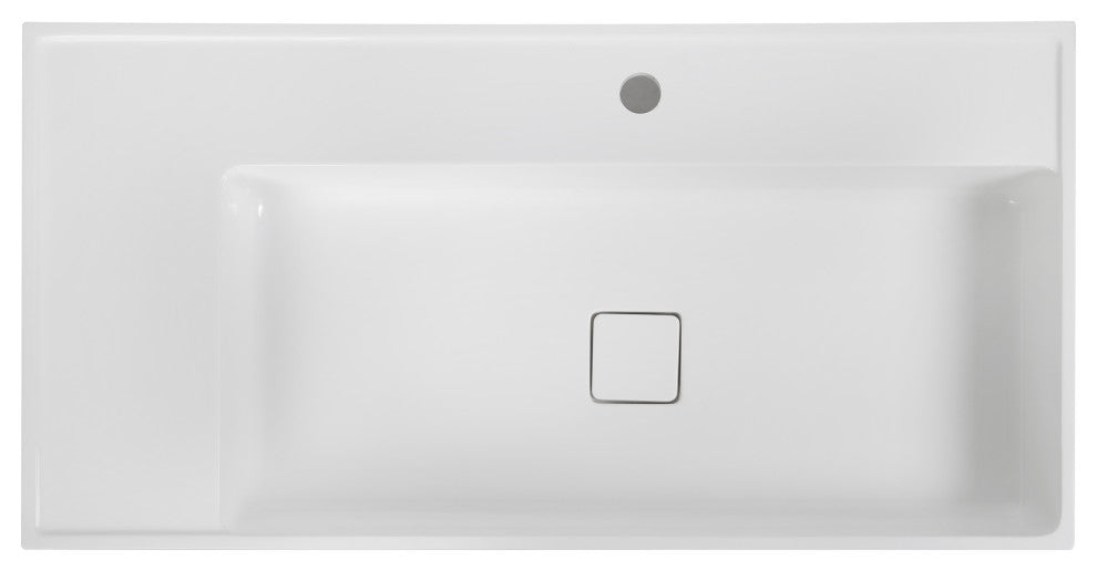 35" Solid Surface Resin Streamline K-1701-35 Vanity Top