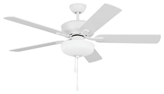 Linden LED 52' Ceiling Fan, Matte White