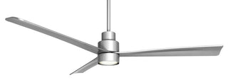 MinkaAire White Simple 52" 3-Blade Indoor / Outdoor Ceiling Fan w/ Remote