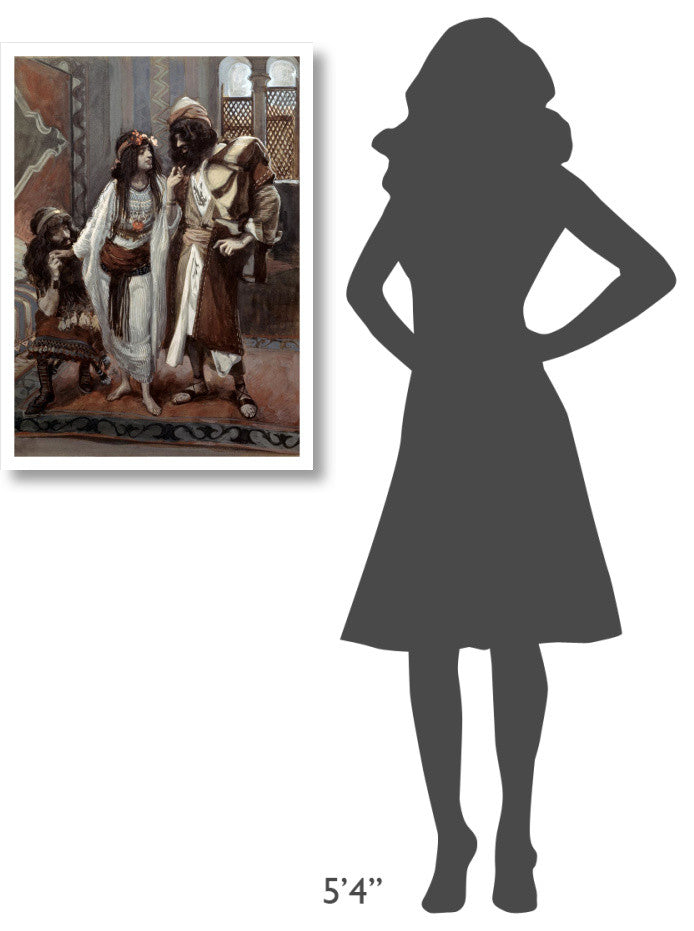 "Harlot of Jericho and The Two Spies" Paper Print by James Tissot, 23"x32"