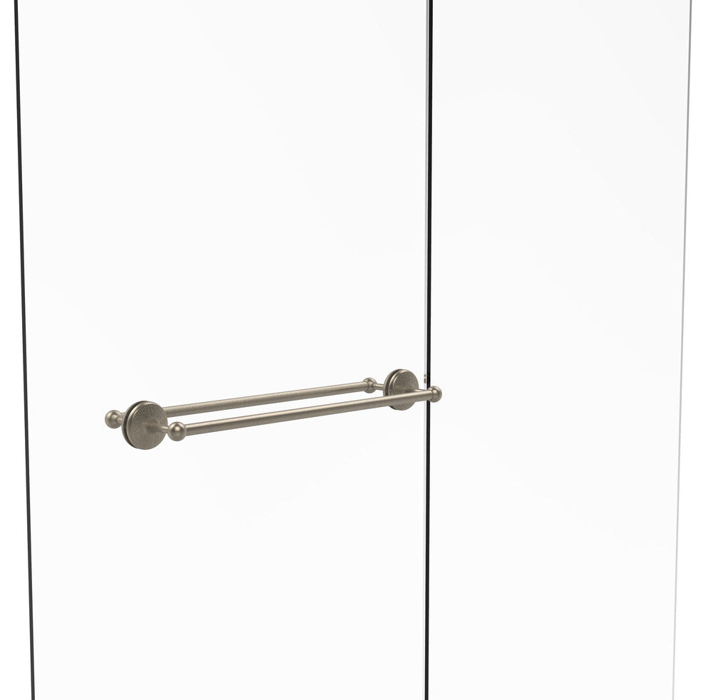 Monte Carlo 24" Back to Back Shower Door Towel Bar, Antique Pewter
