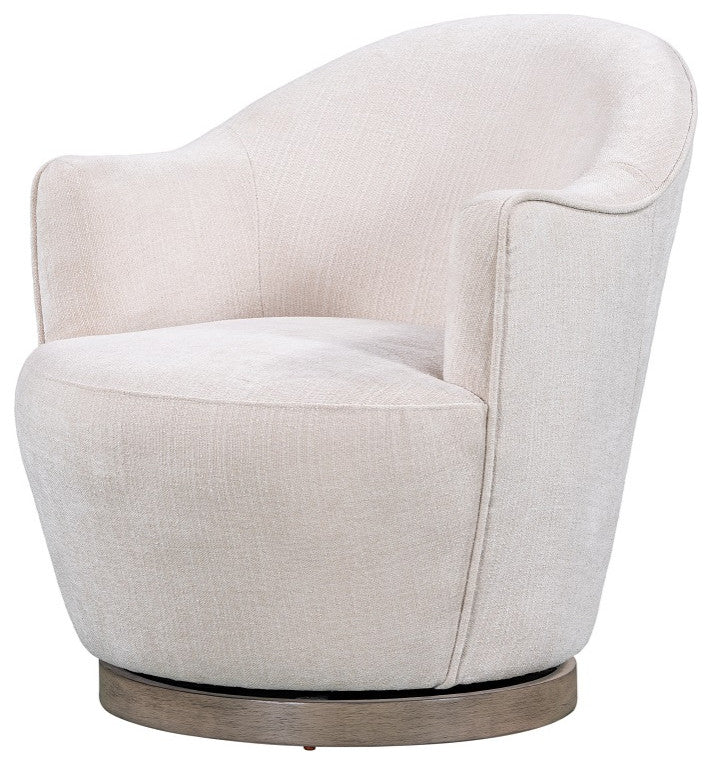Ferguson Accent Chair With Swivel, Off White