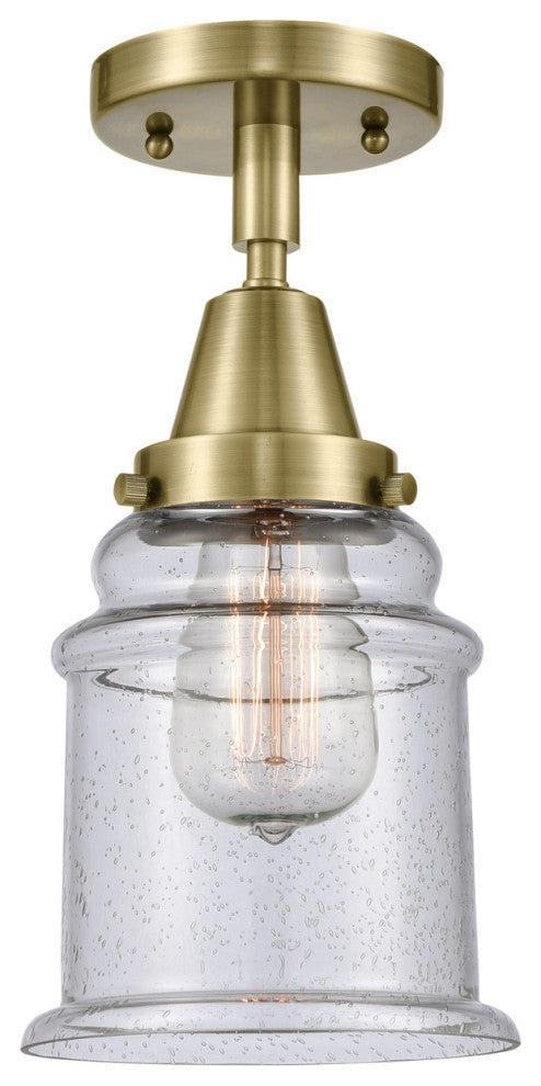 Innovations Lighting 447-1C-AB-G184 Canton 1 Light 6" Flush Mount