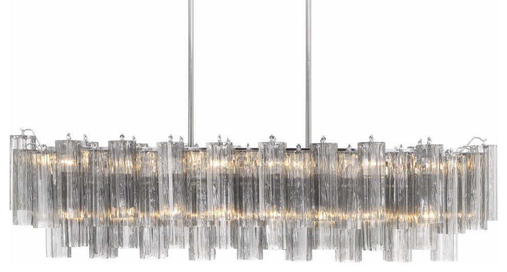 Crystorama Lighting Group ADD-317-SM Addis 14 Light 52"W Crystal - Polished
