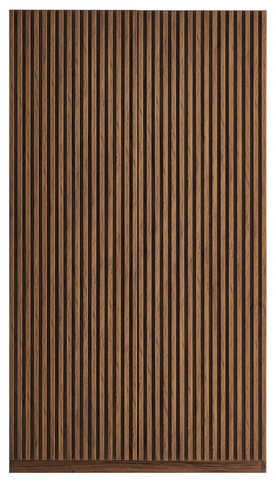 Render 2-Door Wardrobe Closet, Walnut
