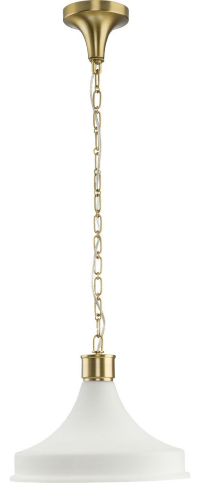 Graelyn Collection One-Light Brushed Gold New Traditional Pendant Light
