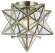 JONATHAN Y Lighting JYL9035 Stella 12"W LED Flush Mount Ceiling - Nickel