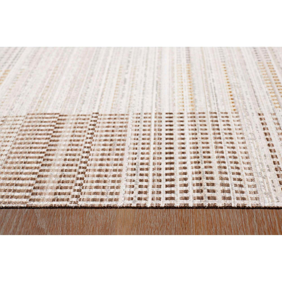 Ava Grid Area Rug - Neutral, 7'10"x9'10"
