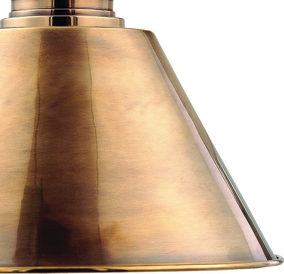 Garden City 1-Light Wall Sconce, Aged Brass, Metal