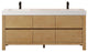 Cascadia Bathroom Vanity, Weathered Fir, 72", No Mirror