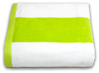 Tropical Cabana 100% Cotton Beach Towel, Lime