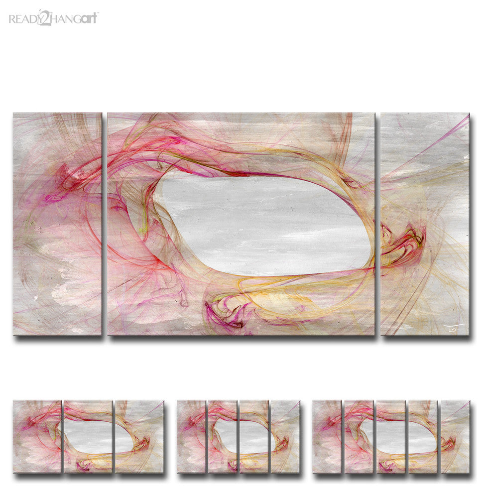 Ready2HangArt 'Glitzy Mist XVII' by Tristan Scott, 18"x36", 3 Piece Set