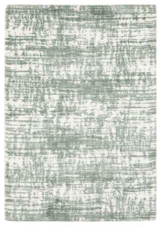 Greer Modern Distressed Etchings Green/ Ivory Area Rug, 2'3" x 7'6"