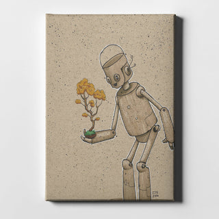 Epic Graffiti "Ink Bot Bonsai" Giclee Canvas Wall Art, 18"x26"