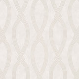 Abstract Geometric Textured Wallpaper, Featuring Chains And Oval Shapes, 32015