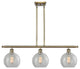 Innovations Lighting 516-3I-AB-G125-8-LED Athens 3 Light 36" Island Light