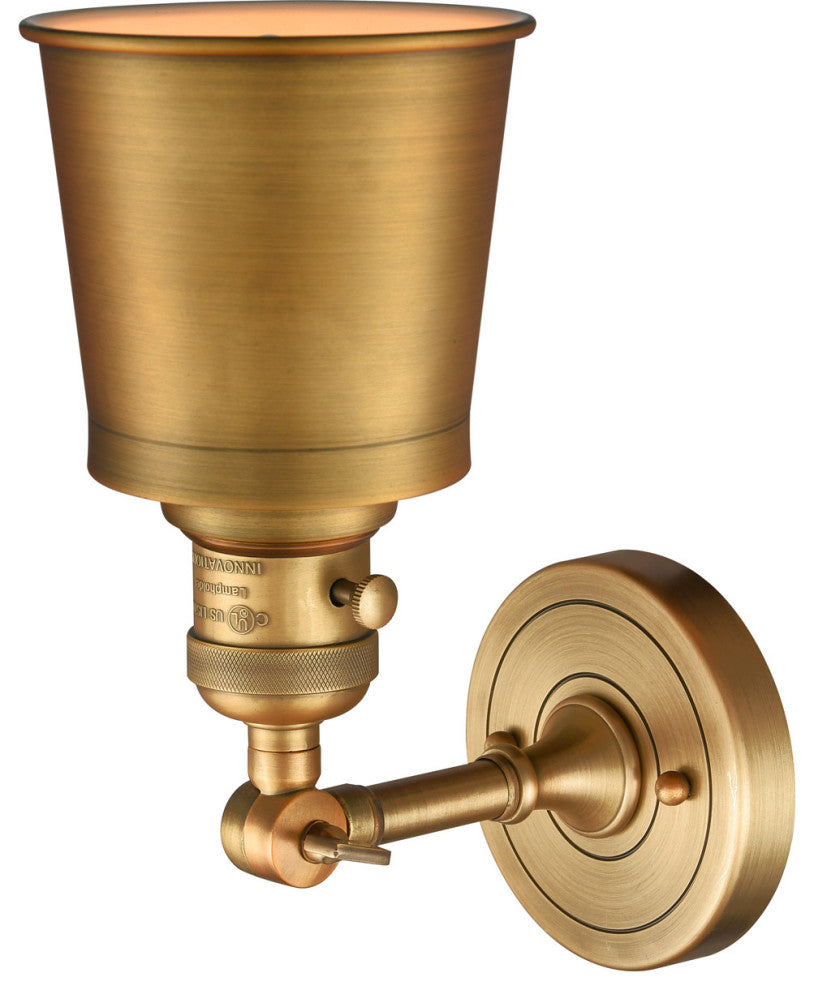 INNOVATIONS 203SW-BB-M9-BK-LED 1-Light Sconce Brushed Brass