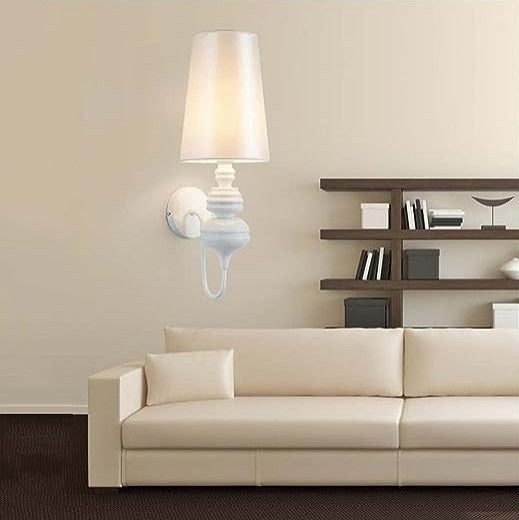 Luxury Wall Lamp in Classic Style for Living Room, Bedroom, White