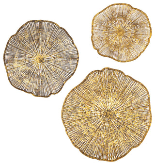Uttermost Radiance Gold Metal Wall Decor Set/3