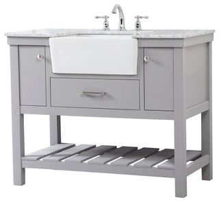 Home Living 22" Farmhouse Grey-Light Bathroom Vanity