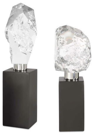 Uttermost Crystal Peak Sculptures Set of 2