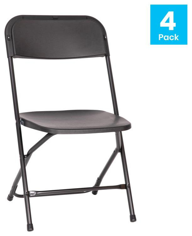 Hercules Big & Tall Commercial Folding Chair/Extra Wide 650LB. Capacity 4-Pack,