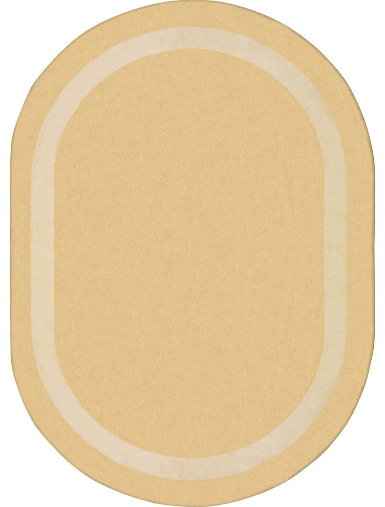 Portrait 5'4" X 7'8" Oval Area Rug, Color Sandstone