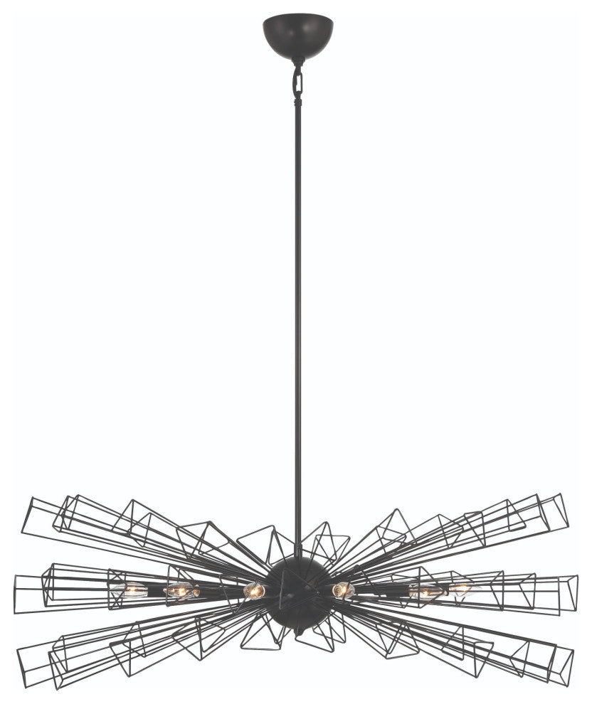 Dendelio 10 Light Chandelier, Black