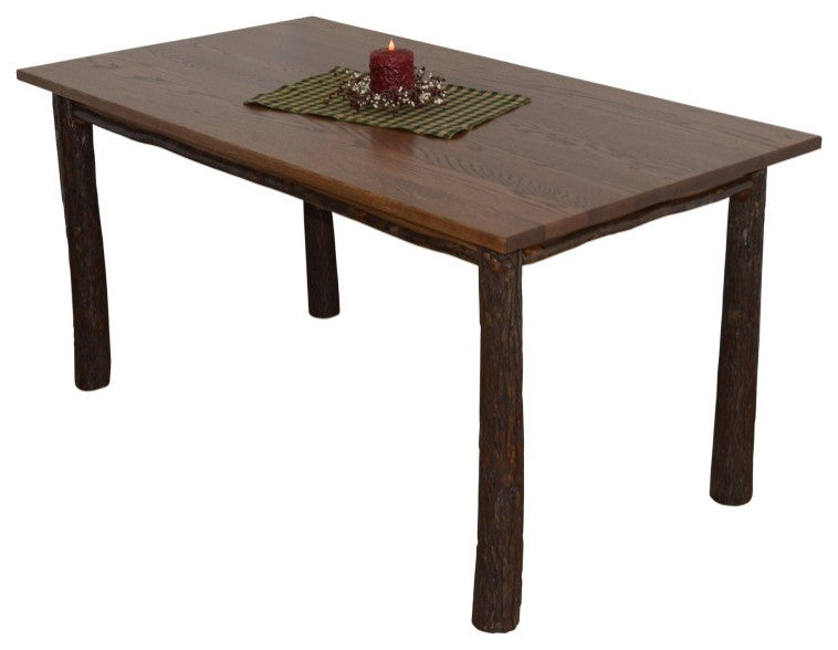 Hickory Farm Table, Walnut Finish, 5 Foot