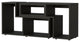 Harmony Extendable TV Stand with Multiple Shelves, Black