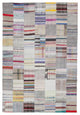 Rug N Carpet - Handmade Anatolian 6' 8'' x 9' 10'' Vintage Patchwork Kilim Rug