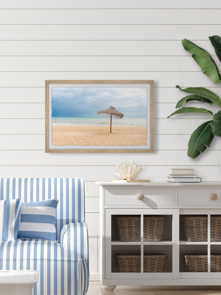 "Gone Coastal" Framed Painting Print, 24x16