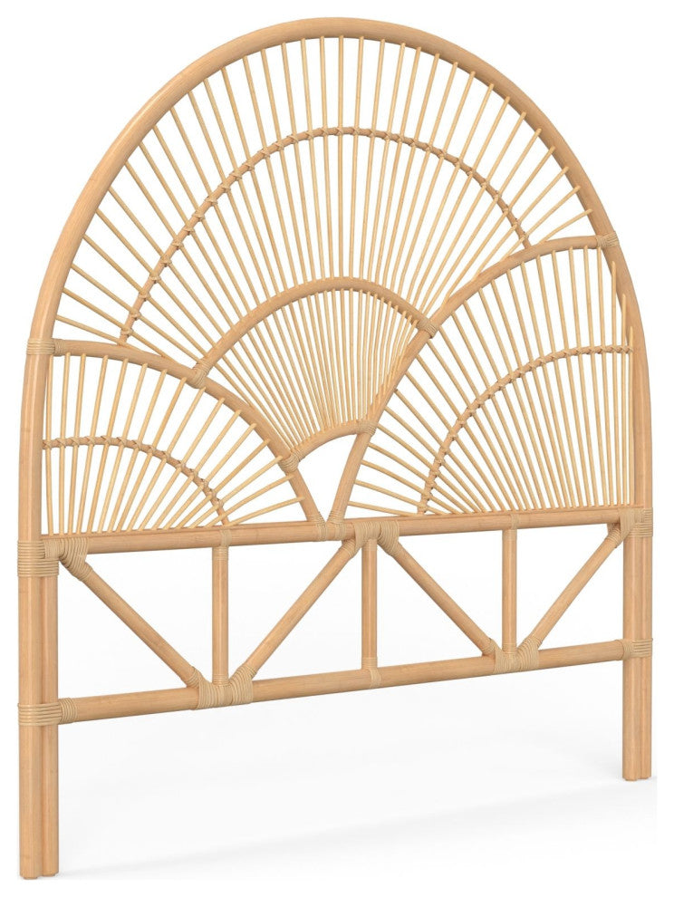 Sunrise Rattan Headboard, Natural, Twin Size