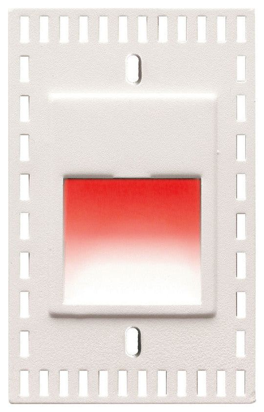 LEDme Vertical Red Trimless Step and Wall Light, White