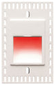 LEDme Vertical Red Trimless Step and Wall Light, White