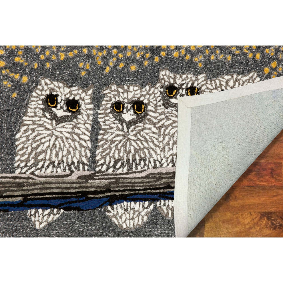 Frontporch Owls Indoor/Outdoor Rug Night 1'8"x2' 6"