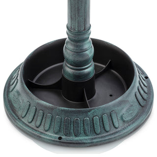 25" Tall Outdoor Birdbath with Planter Yard Statue