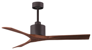 Matthews Fan, Nan Ceiling Fan, Textured Bronze, 52", Walnut