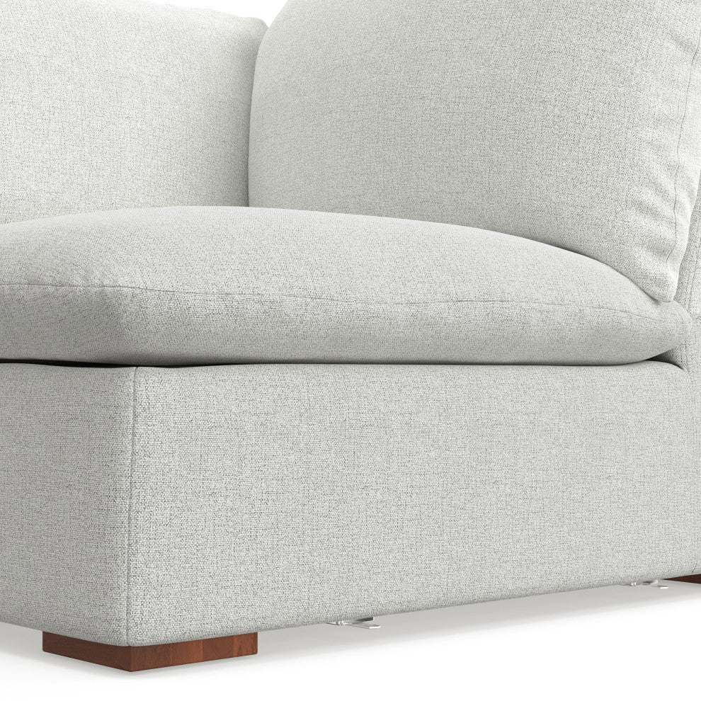 Jasmine Corner Sofa Module in Performance Fabric, Cloud Gray